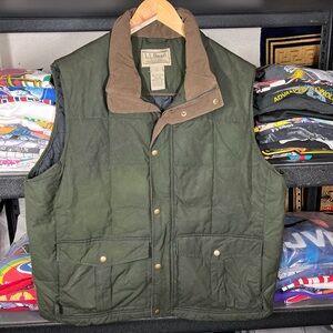 Green and brown L.L.Bean vest 
XL